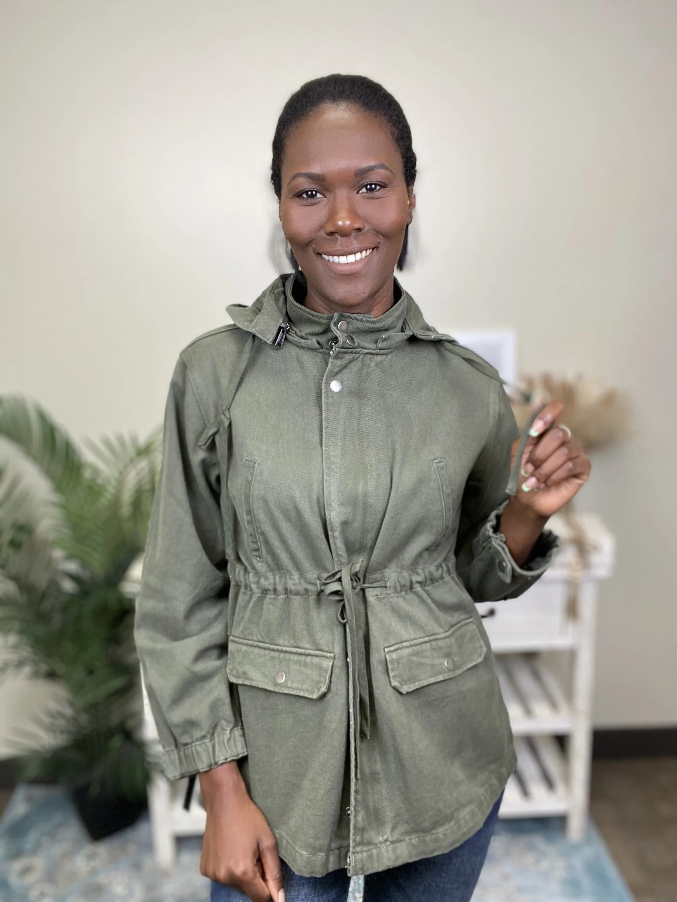 Walk On By Women's Button Up Jacket *Final Sale*