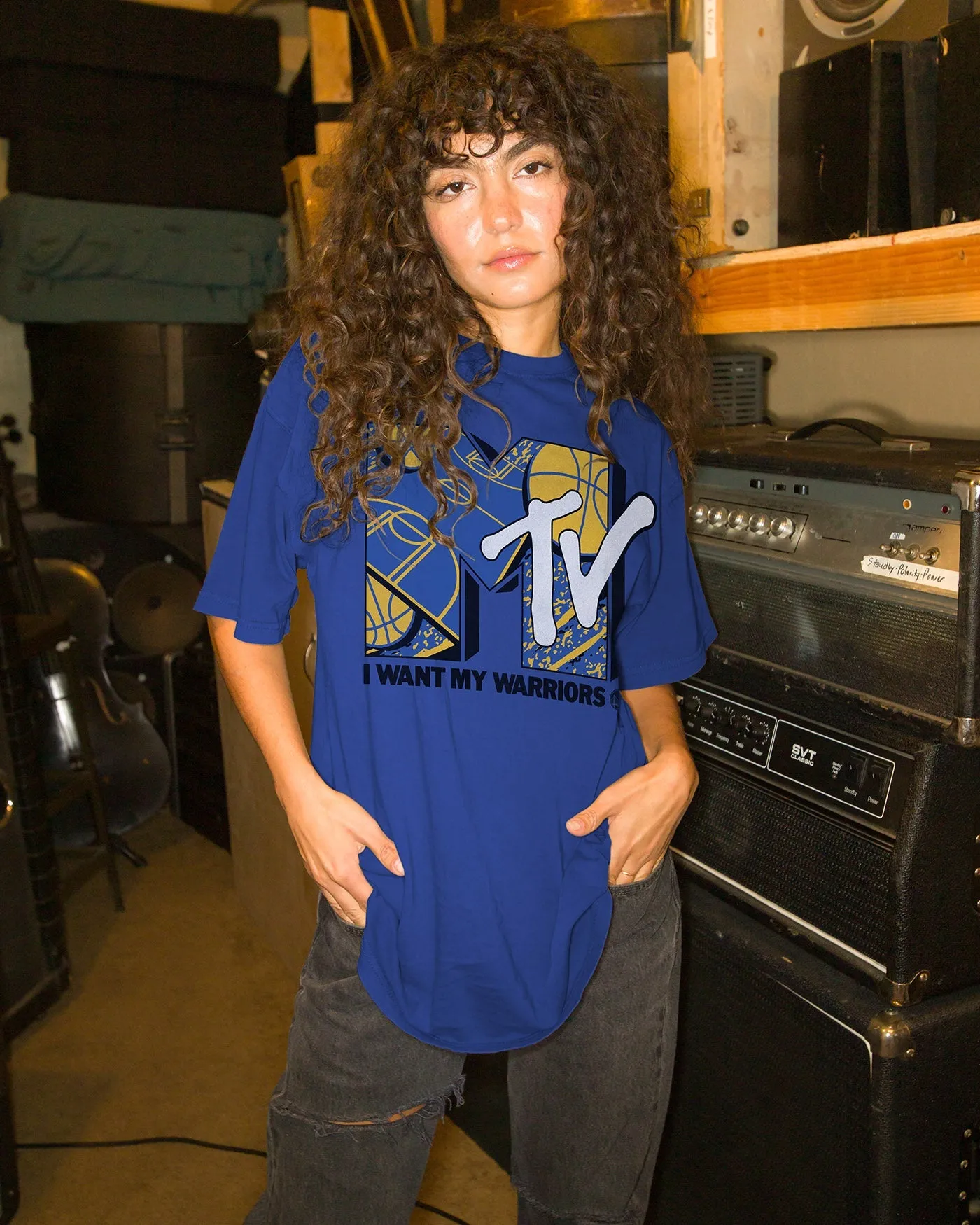 Warriors x MTV I Want My Fan Tee