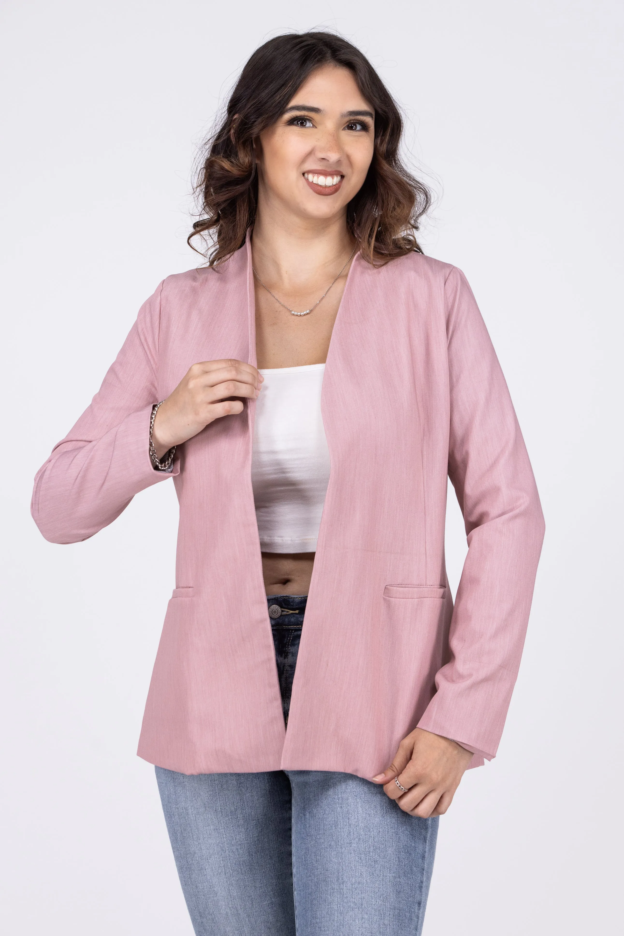 Well Suited Women's Collarless Jacket