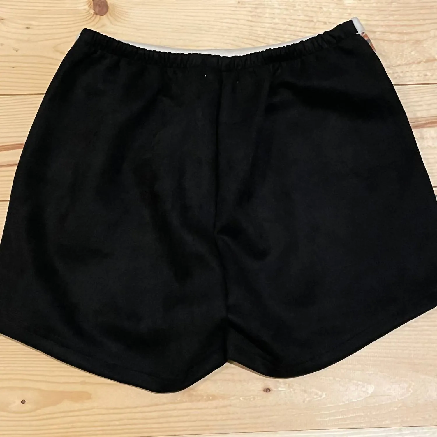Whistle Britches Tooled Leather Shorts In Black