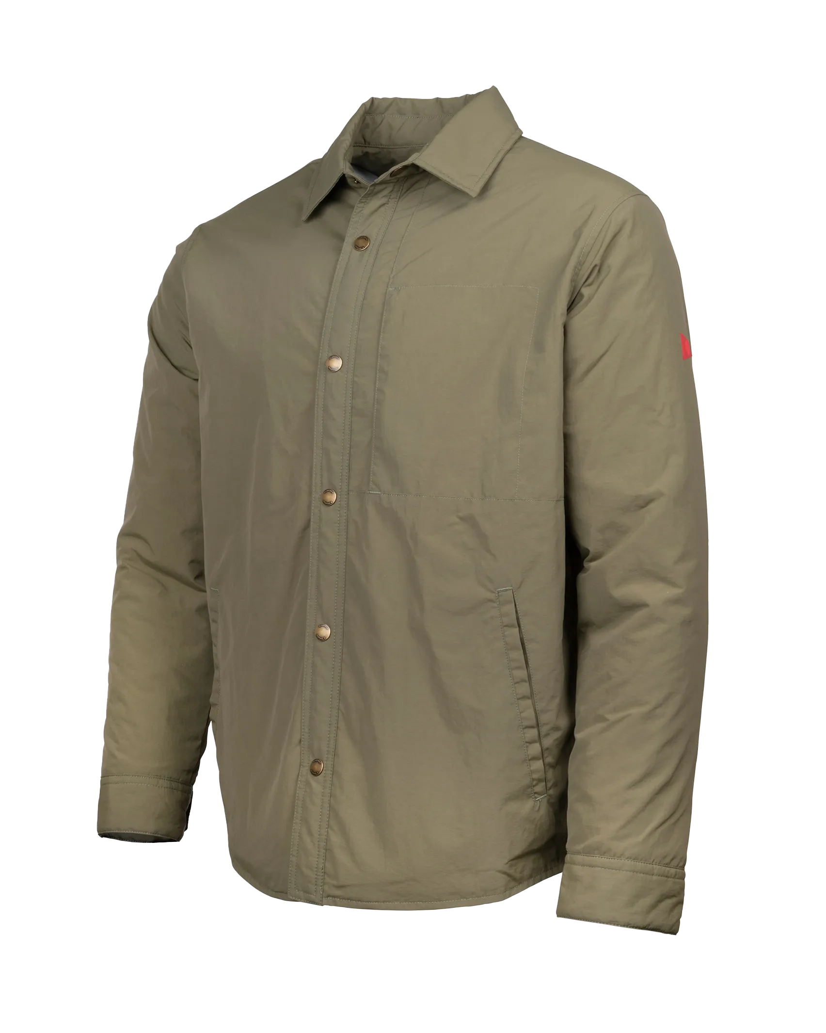 Wind Pro Utility Overshirt Jacket in Burnt Olive