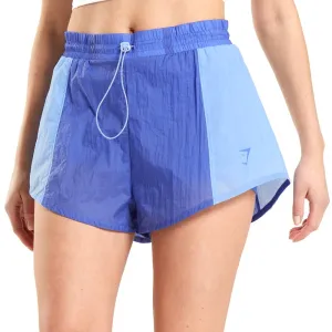 Women's 2 In 1 Nylon Sport Short,Blue