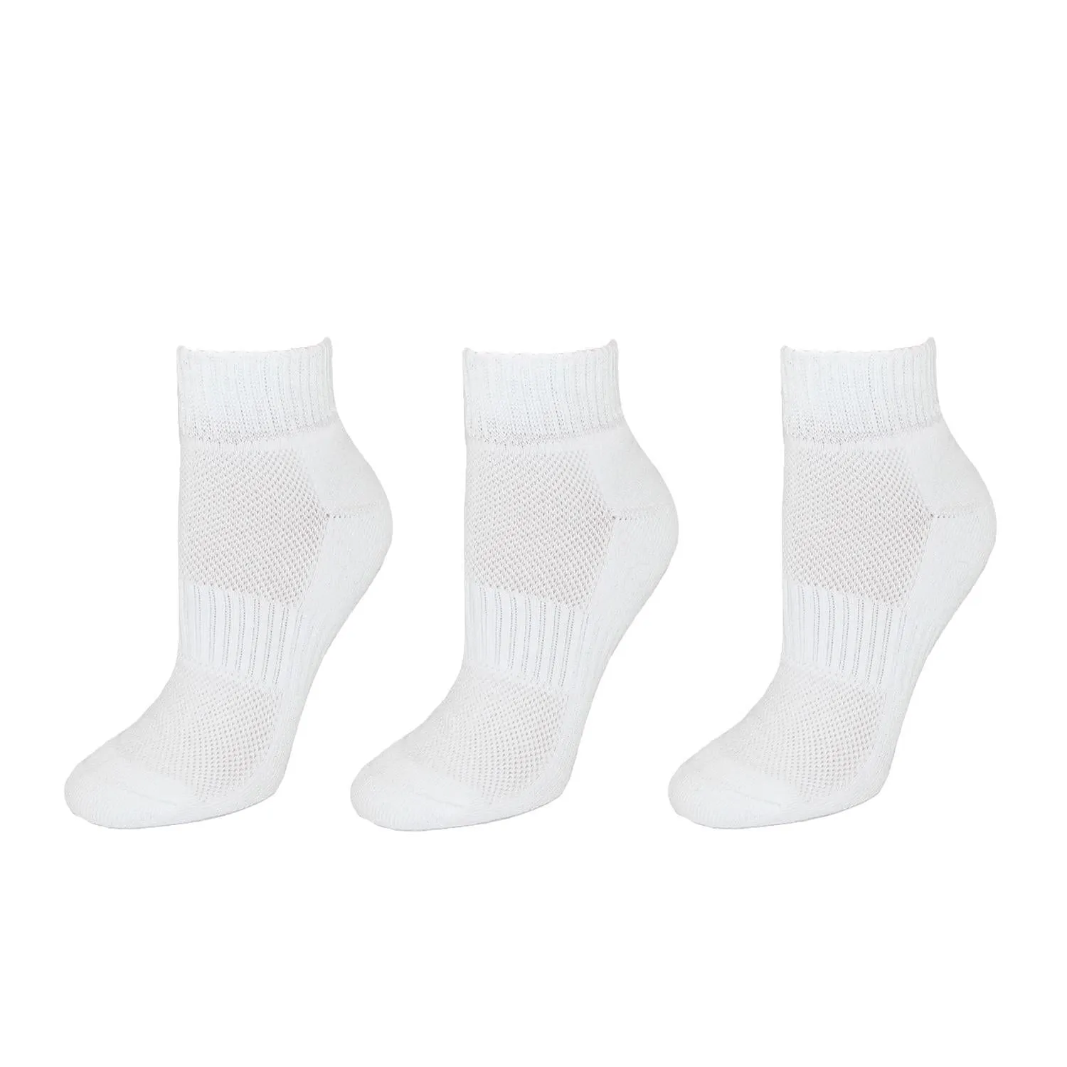 Women's Cotton Blend Arch Support Ankle Sock (Pack of 3)
