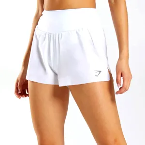Women's High Waist Sport Short,White