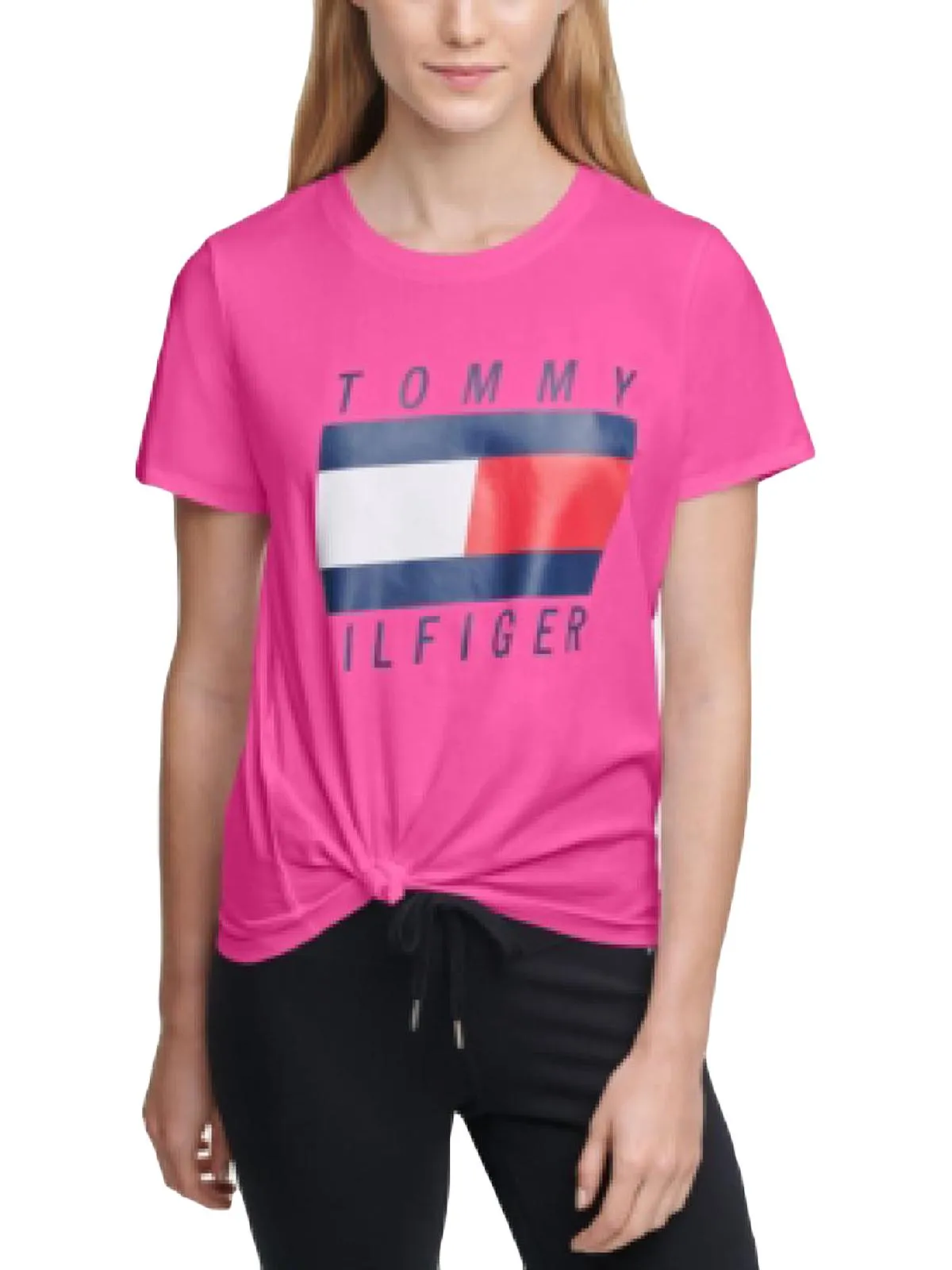 Womens Knit Crewneck Graphic T-Shirt