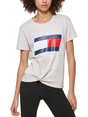 Womens Knit Crewneck Graphic T-Shirt