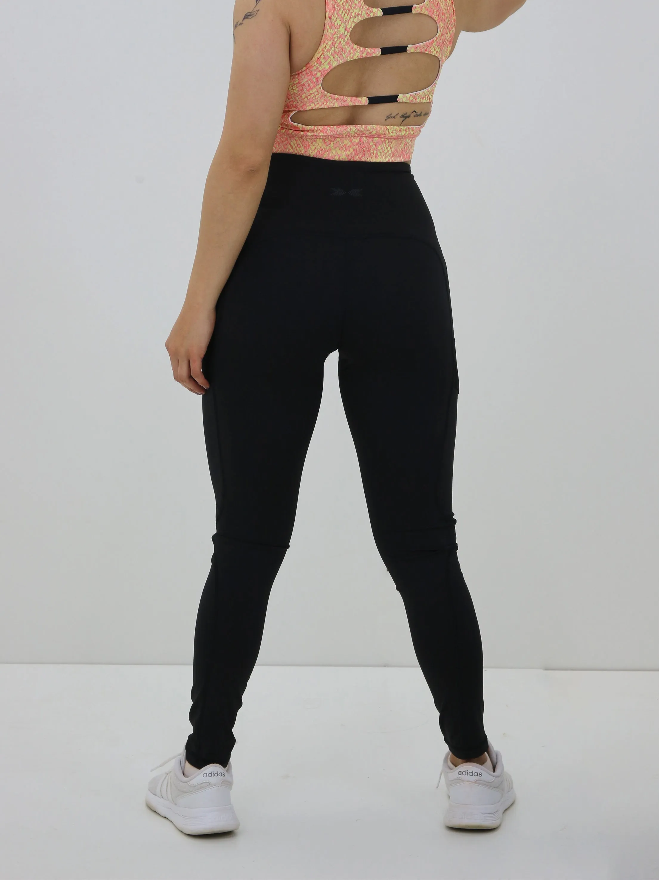 Women's Mesh Side Pocket Legging,Black