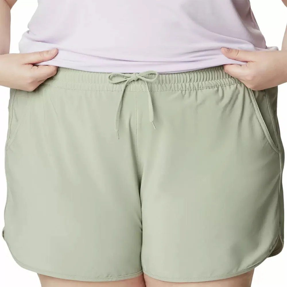 Women's Plain Solid Sport Short,Light Olive