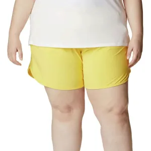 Women's Plain Solid Sport Short,Yellow