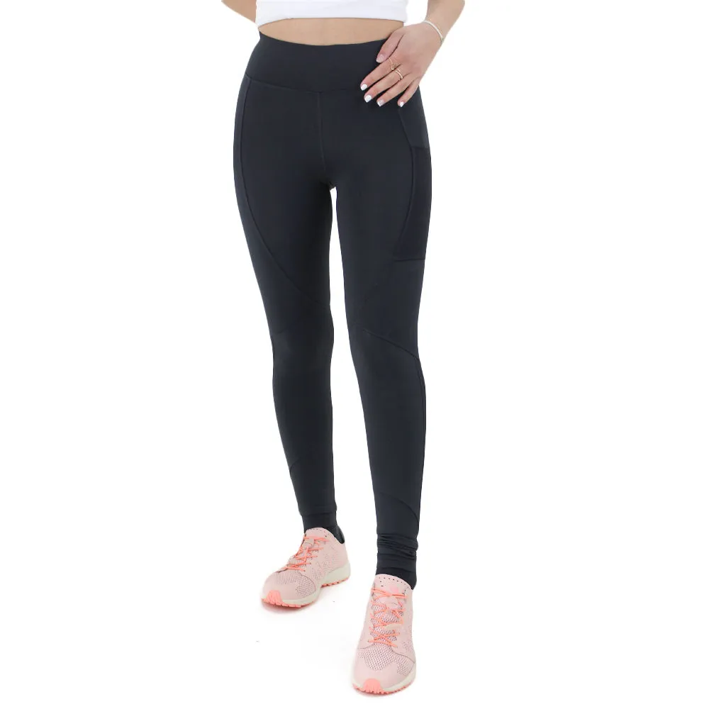 Women's Plain with 2 Pockets Legging,Black