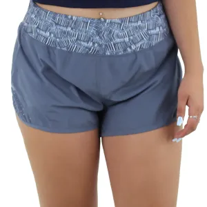 Women's Printed Waist Sport Short,Grey