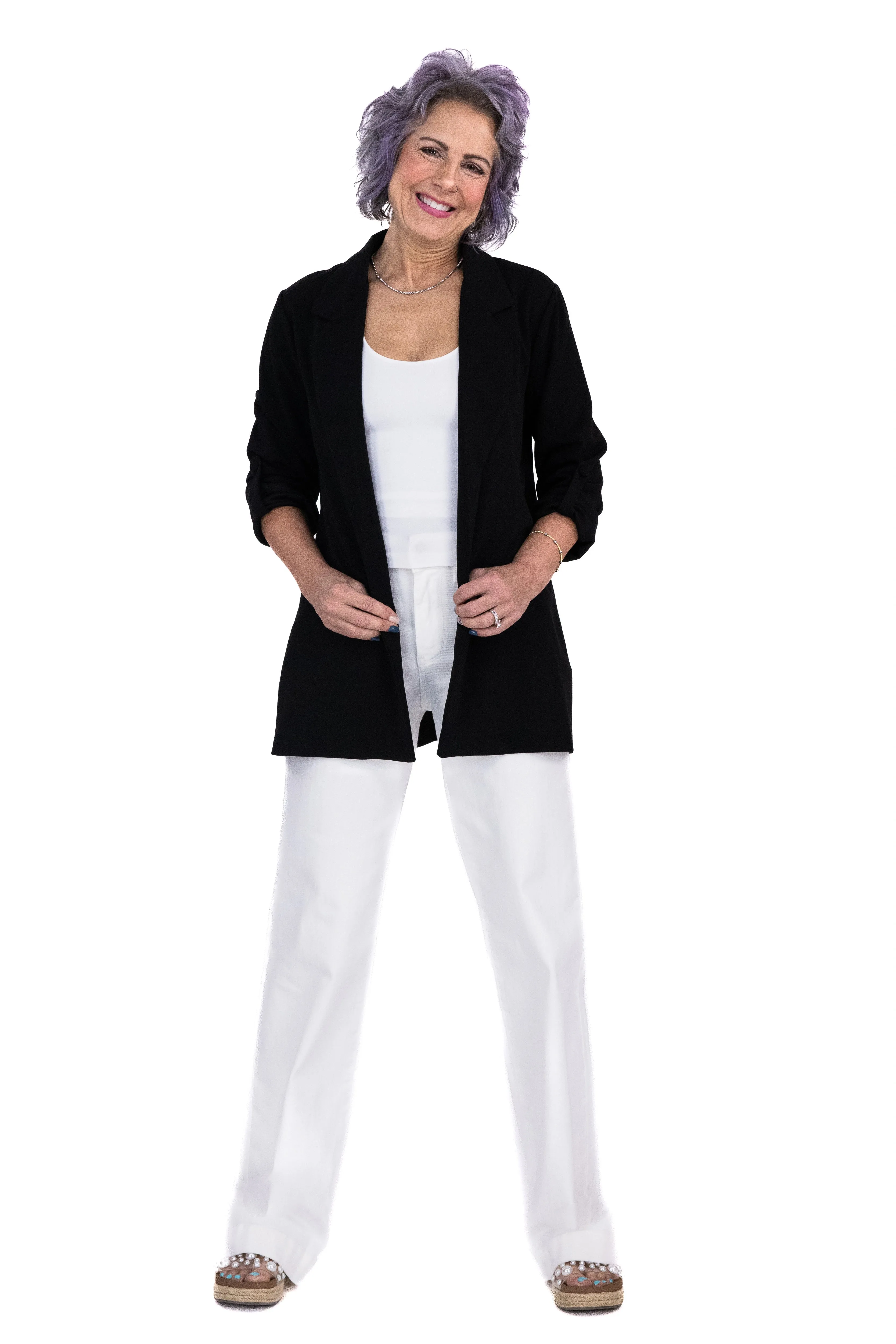 Women's Relaxed Open Front Blazer