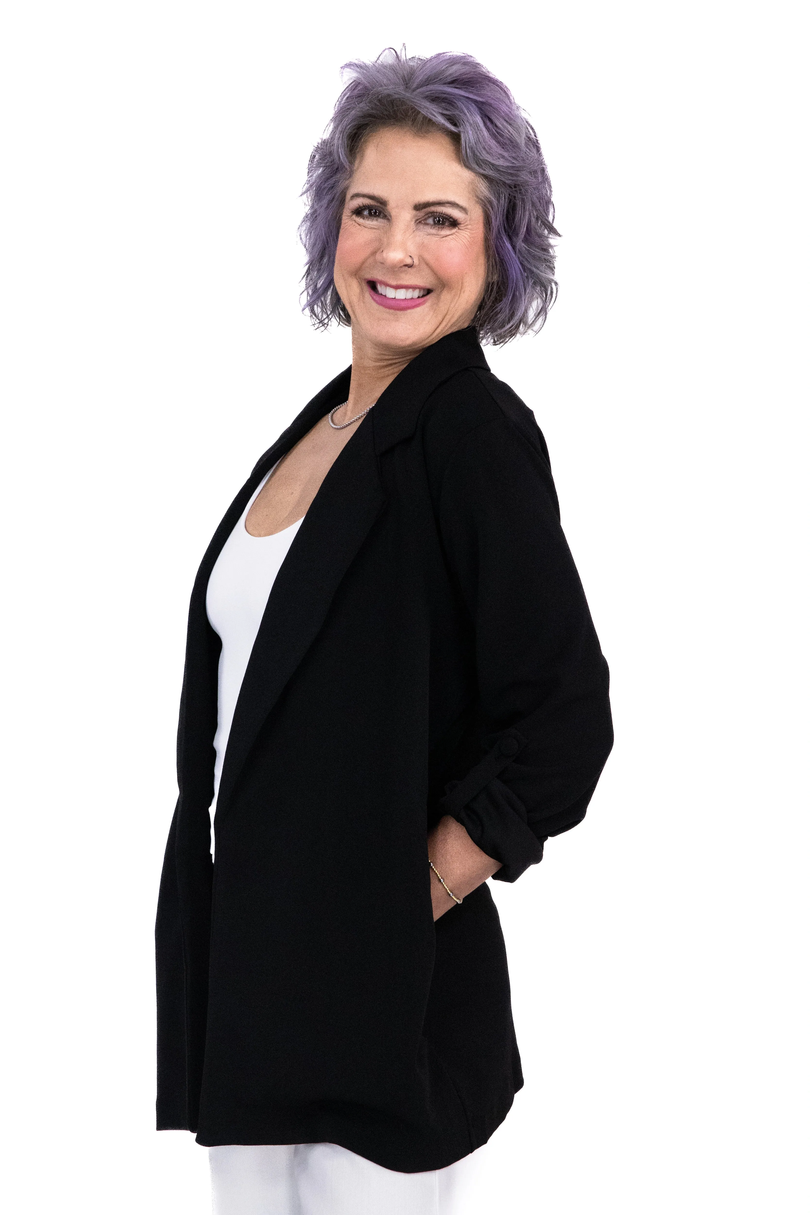 Women's Relaxed Open Front Blazer