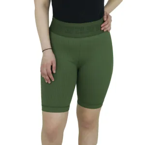 Women's Ribbed Sport Short,Olive