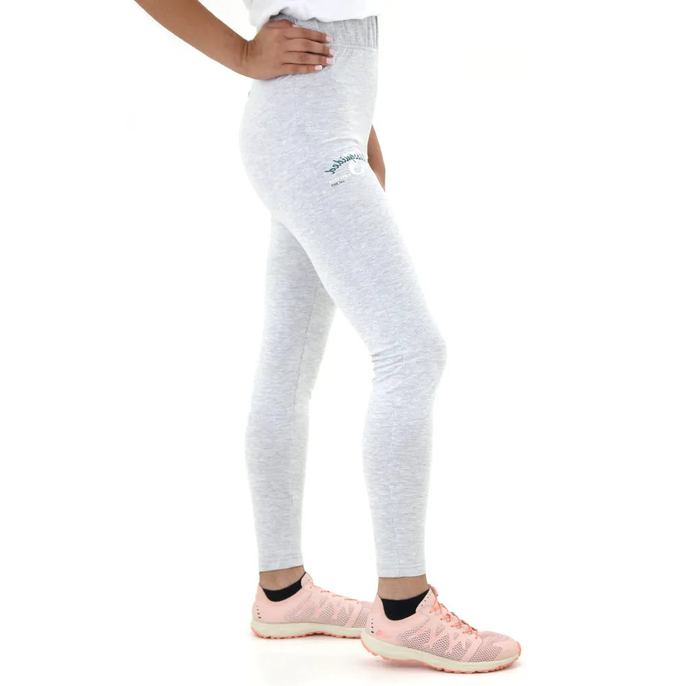 Women's Side Brand Print Sport Pant,Light Grey