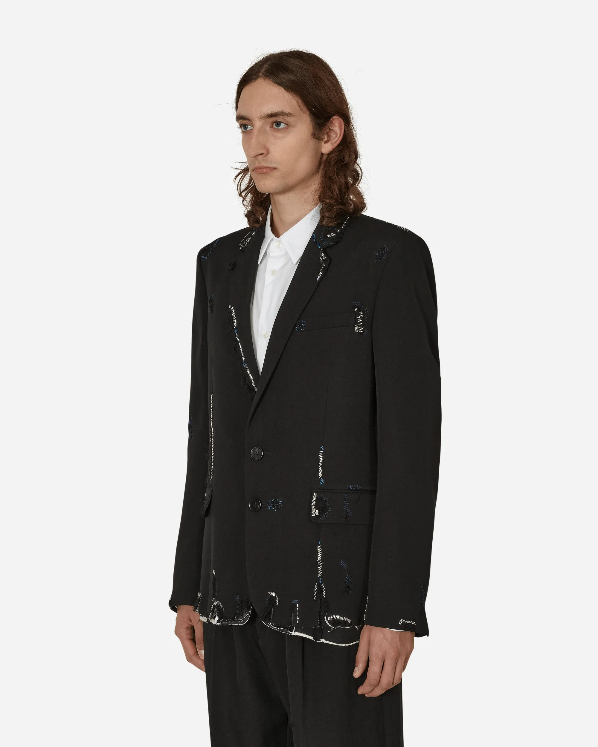 Wool Convertible Blazer Black