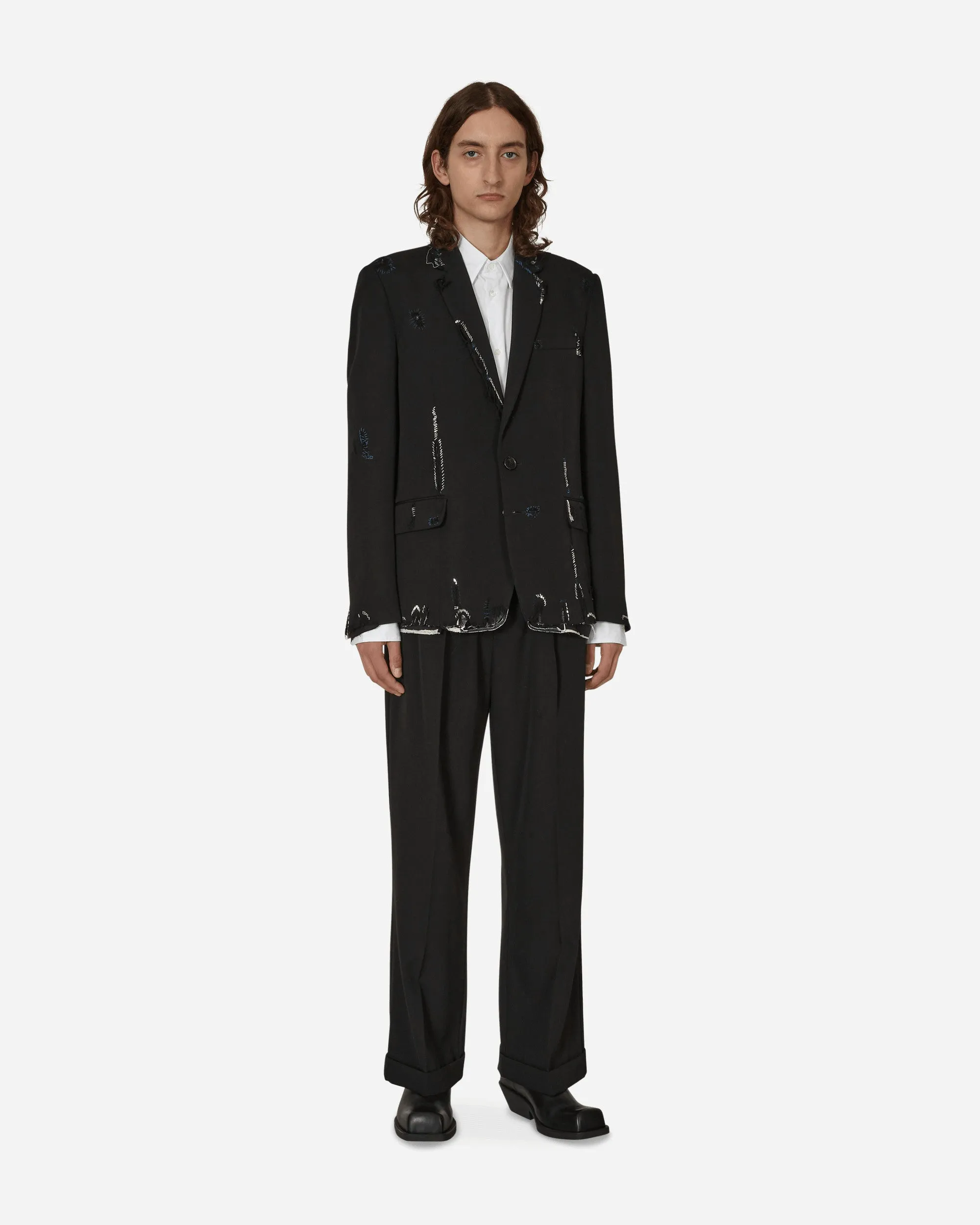 Wool Convertible Blazer Black