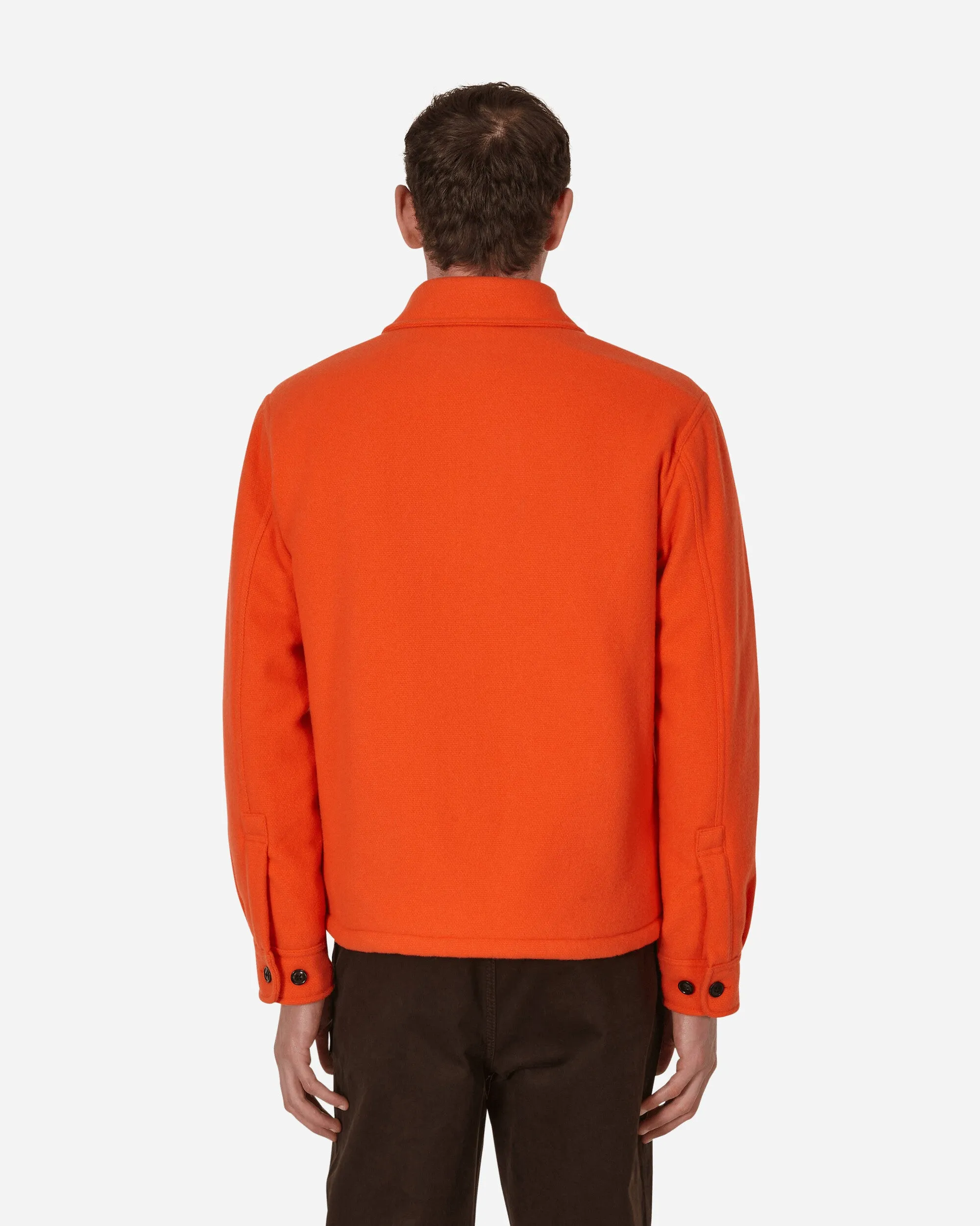 Woolrich Wool Overshirt Orange